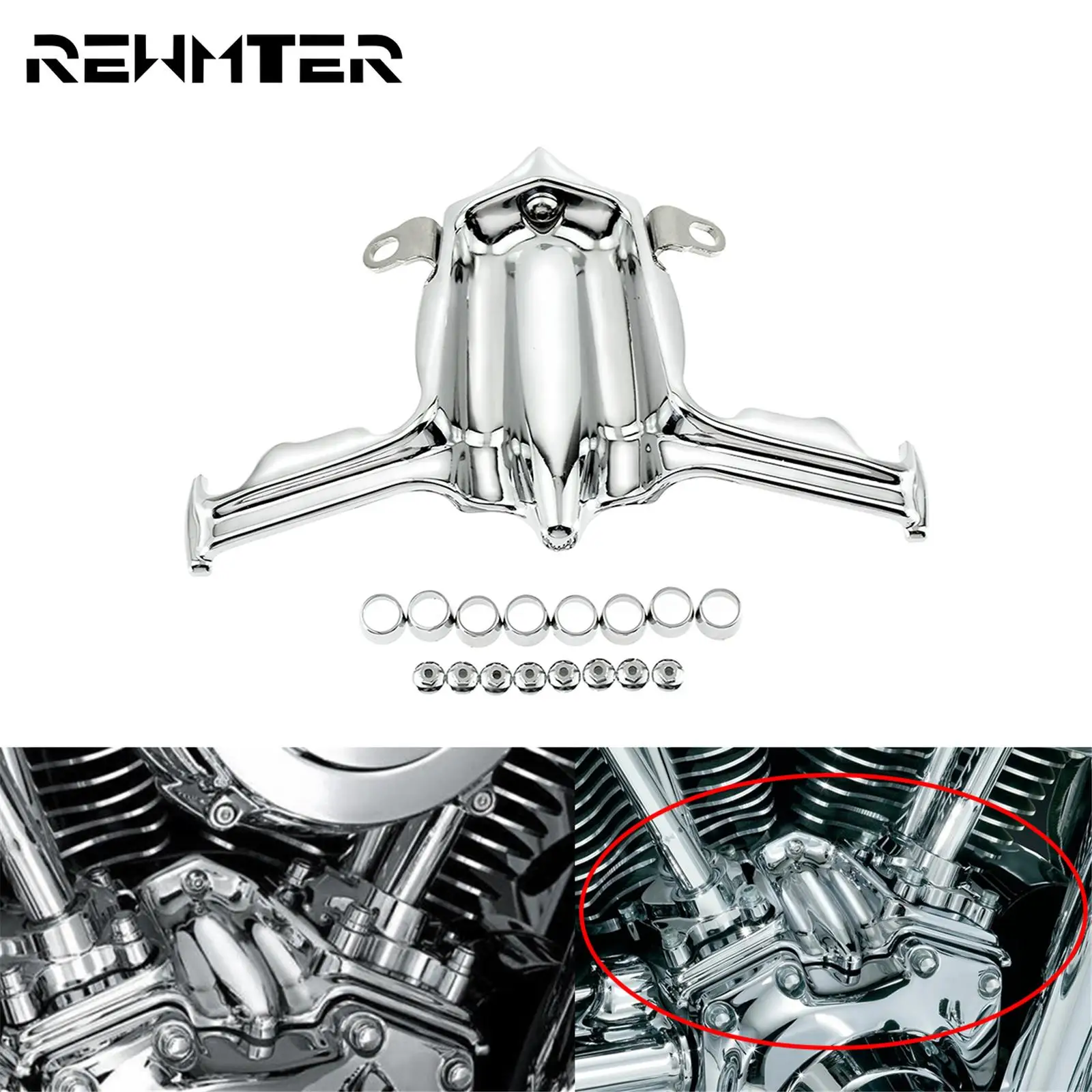 Мотоциклетный толкатель подъемник блок с отделкой хромированный чехол для Harley