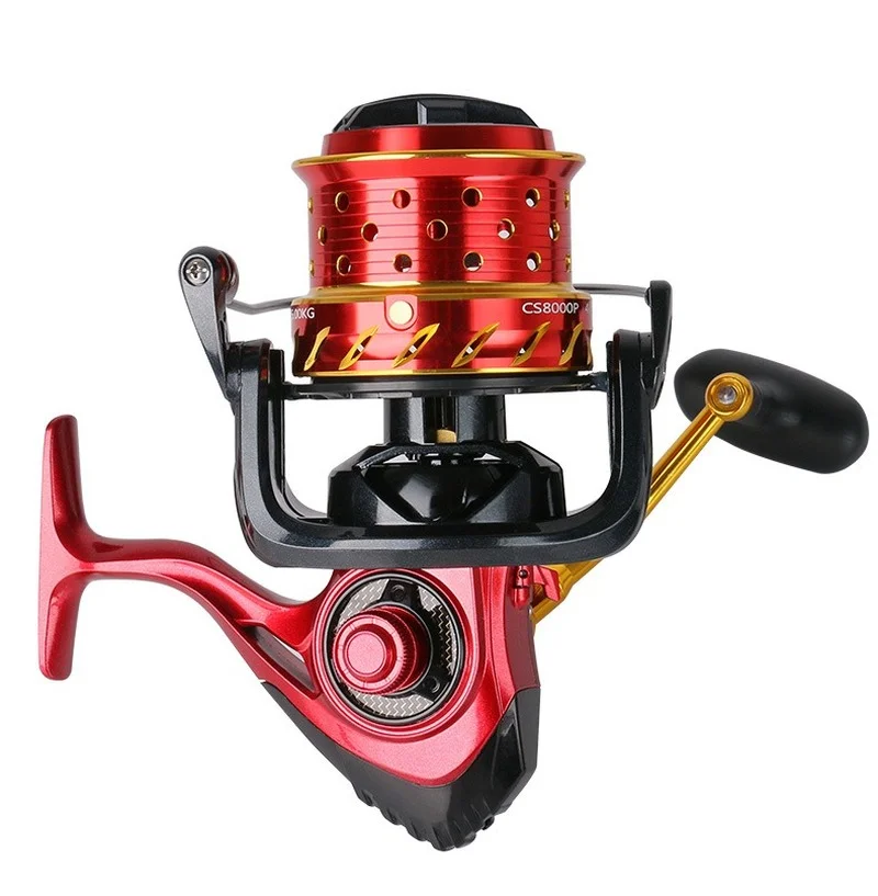 

Fishing Reel 12000 10000 8000 Metail Line Cup 15KG Max Drag Long Shot Saltwater Spinning Reel Coil 12+1BB Carp Molinete Pesca