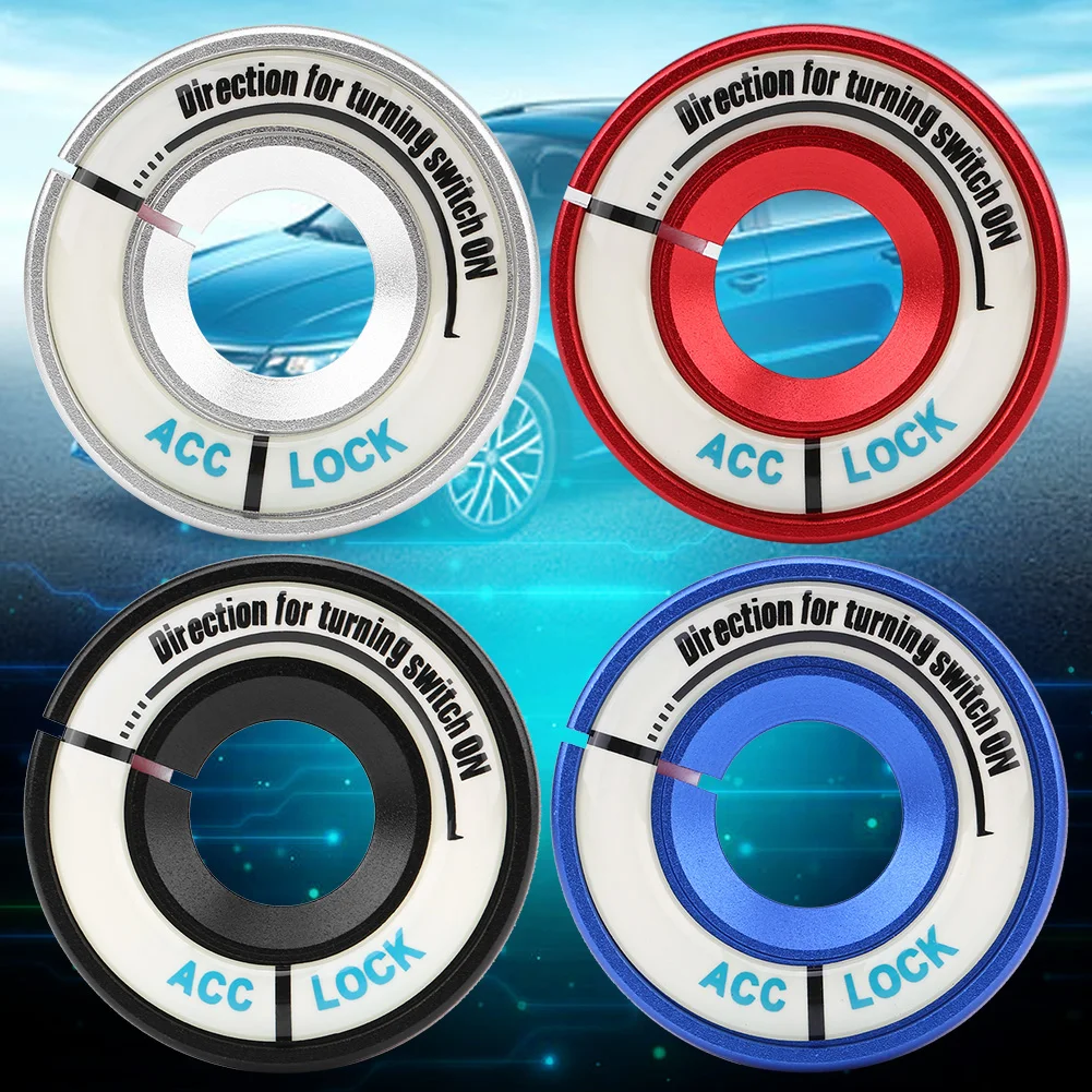 Автомобильный люминесцентный переключатель зажигания кольцо круг Ключ