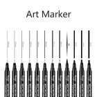 1 шт. пигментный лайнер Pigma Micron, чернильный маркер, ручка 0,05 0,1 0,2 0,3 0,4 0,5 0,6 0,8, разные наконечники, черный тонкий фломастер, ручки для набросков