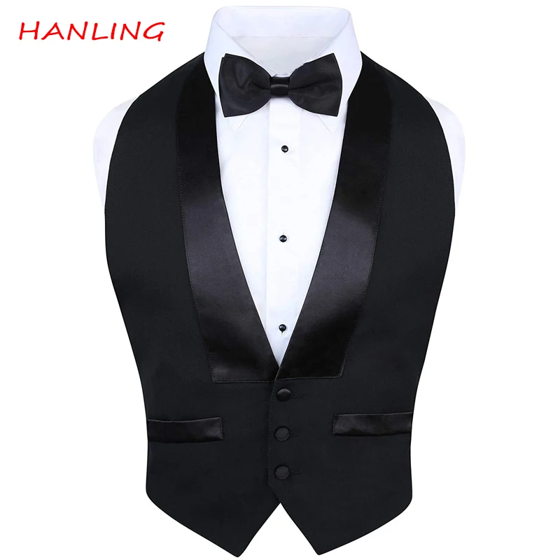 Men's Suit Vest Wedding Groom Vest Shawl Collar Slim Fit Sleeveless Party Dress Vest for men Waistcoat