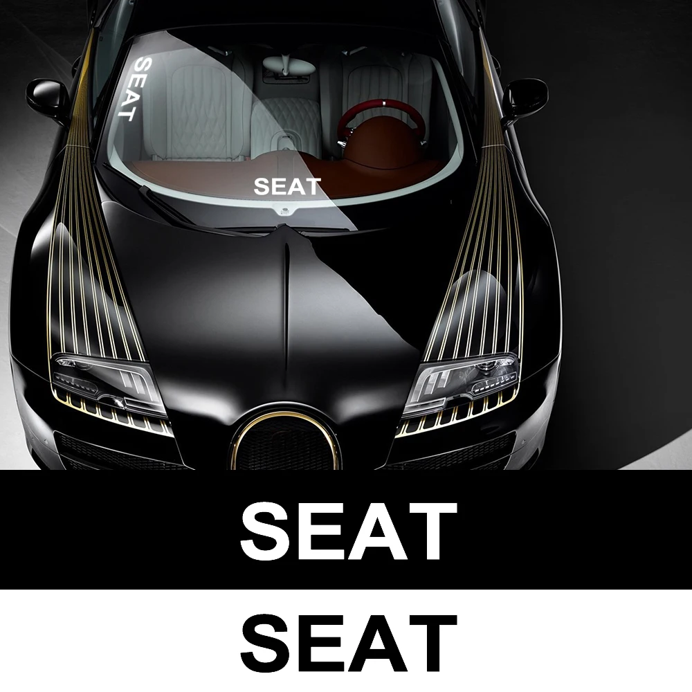 

1pc Car Stickers Reflective Lettering Decals Car Stlying for Seat Leon 5f Ibiza 6l 6j Leon 1p Cushion Altea Xl Leon Mk3 Ibiza fr