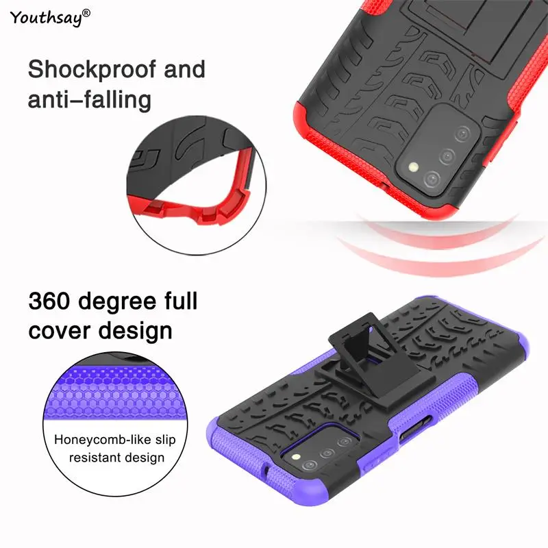 For Samsung Galaxy A03s Case For Samsung Galaxy A03s Cover Shockproof Armor Protective Phone Bumper For Samsung Galaxy A03s