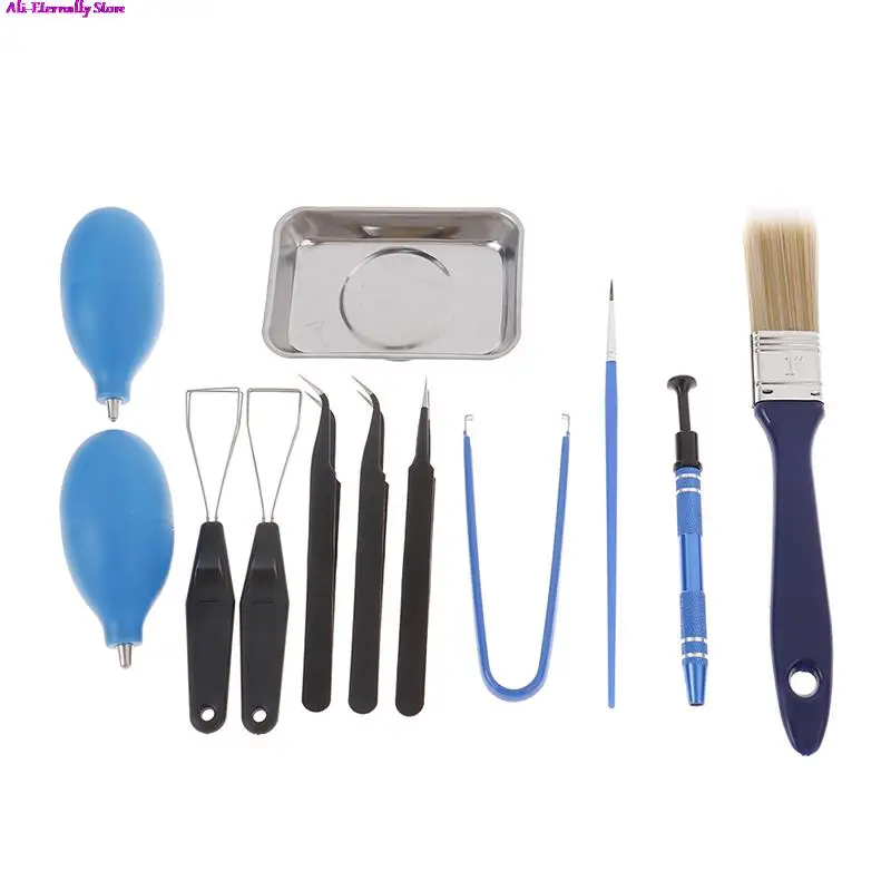 

Mechanical Keyboard Tweezers Lube tool Brush Switch Puller Stem Picker Holder
