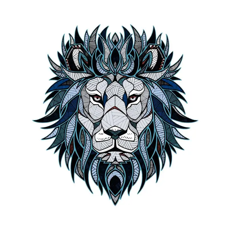 

RuleMyLife 13.7CM*15.1CM Creative Lion Head Pattern Decal PVC Motorcycle Car Sticker 11-00629