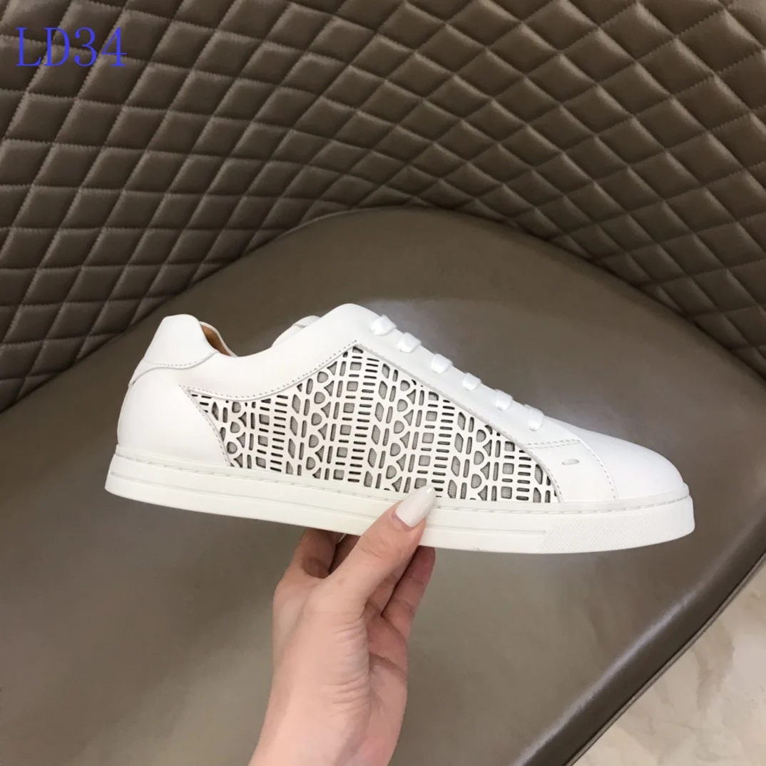 

Men Shoes Lace Up Genuine Leather Sneaker Round Toe Designer Men'S Shoes Luxury Sneakers Brand Fashion Designer Shoes Men