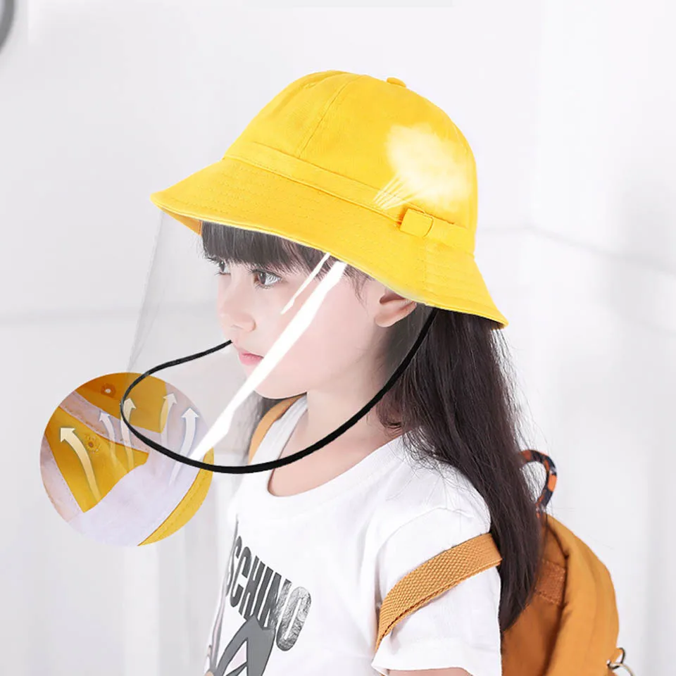 Детская Хлопковая шляпа с прозрачным покрытием и защитой от загрязнений |