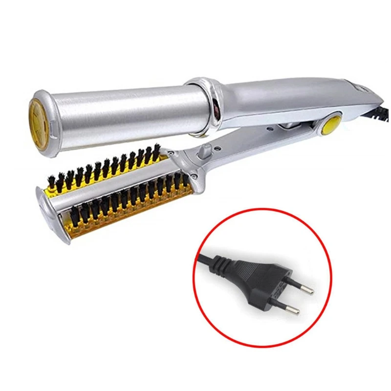 

Professional Hair Straightening Iron Curling Iron Straightener&Curler Styler D0JE