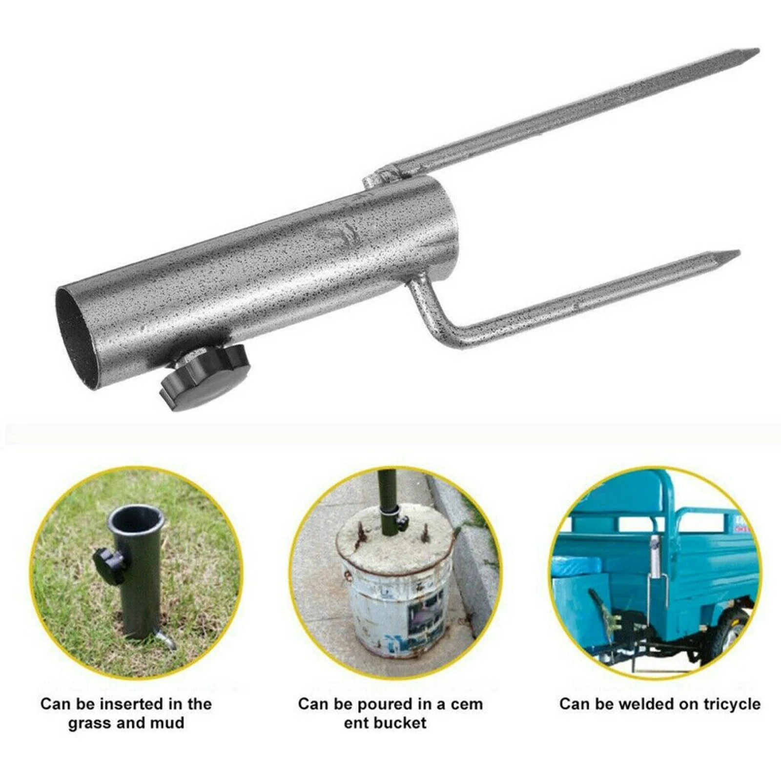 

Регулируемая подставка для зонта с заземлением, мощный якорь для двора