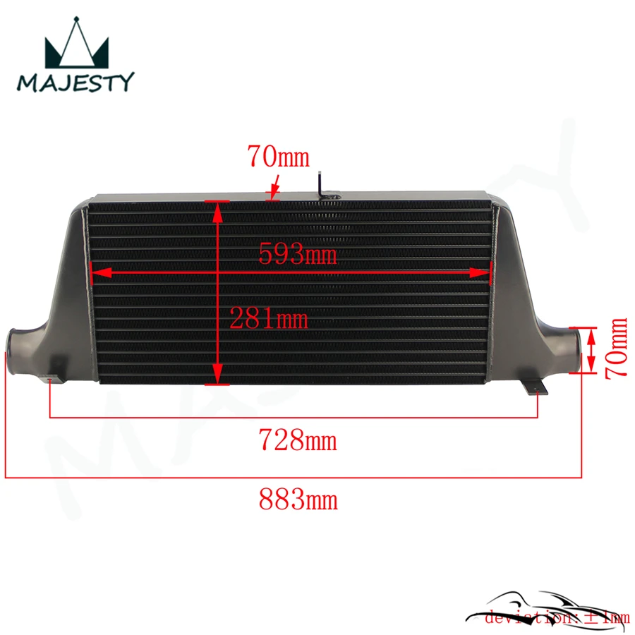 Upgrade FMIC Single Turbo Intercooler Fits For Mazda RX-7 RX7 FC FC3S 13B 86-91 |
