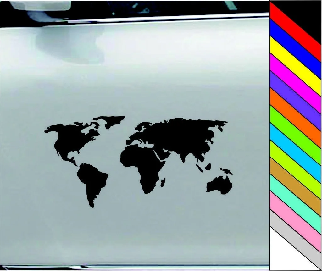 Художественное воздействие карты мира наклейка на велосипед панни 37x18