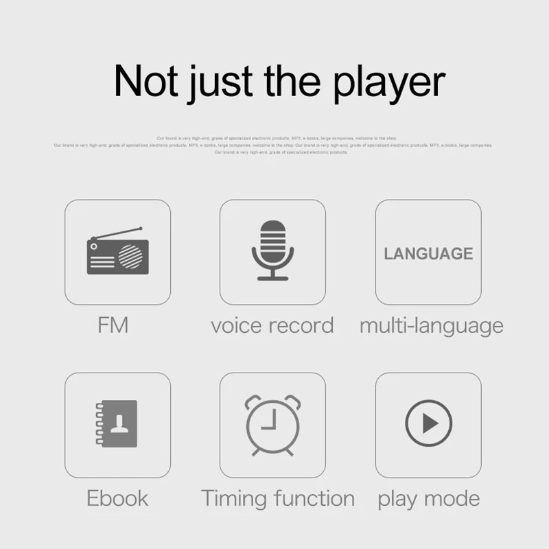 

Portable Mp3 Music Player Hifi Fm Radio 8G Music Players Voice Recording Recorder with Earphone