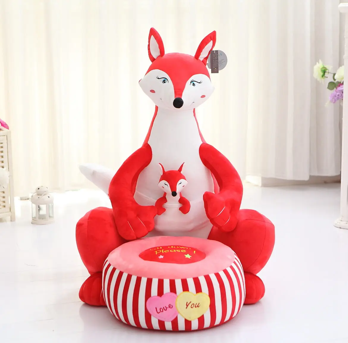 [Забавное] Очень милая мультяшная мягкая игрушка-диван в виде животного лиса