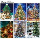 EverShine Рождественская Алмазная вышивка дерево Алмазная картина полностью квадратный Пейзаж Вышивка крестиком рукоделие хобби подарок декор на стену