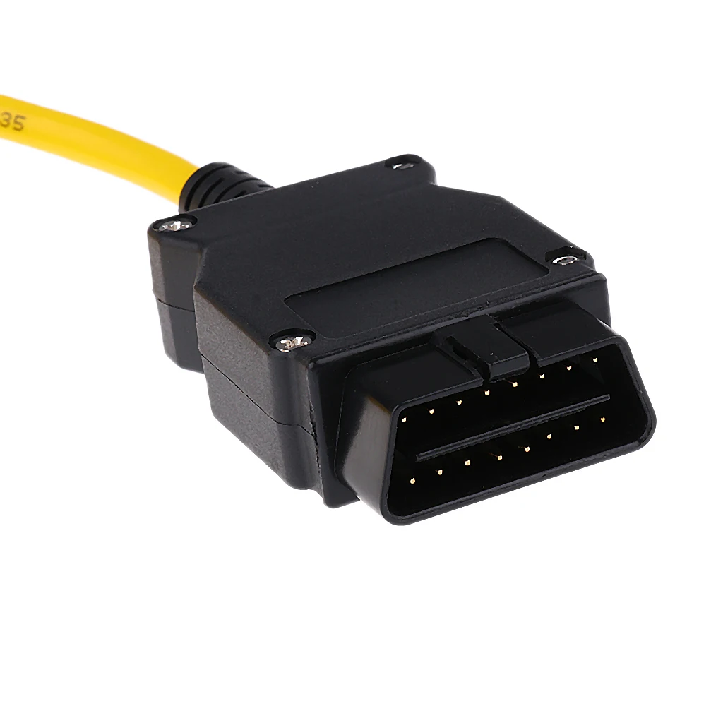 OBD II 16pin штепсельный адаптер с удлинительным кабелем + 5 шт. CD Ethernet к для BMW|Кабели и
