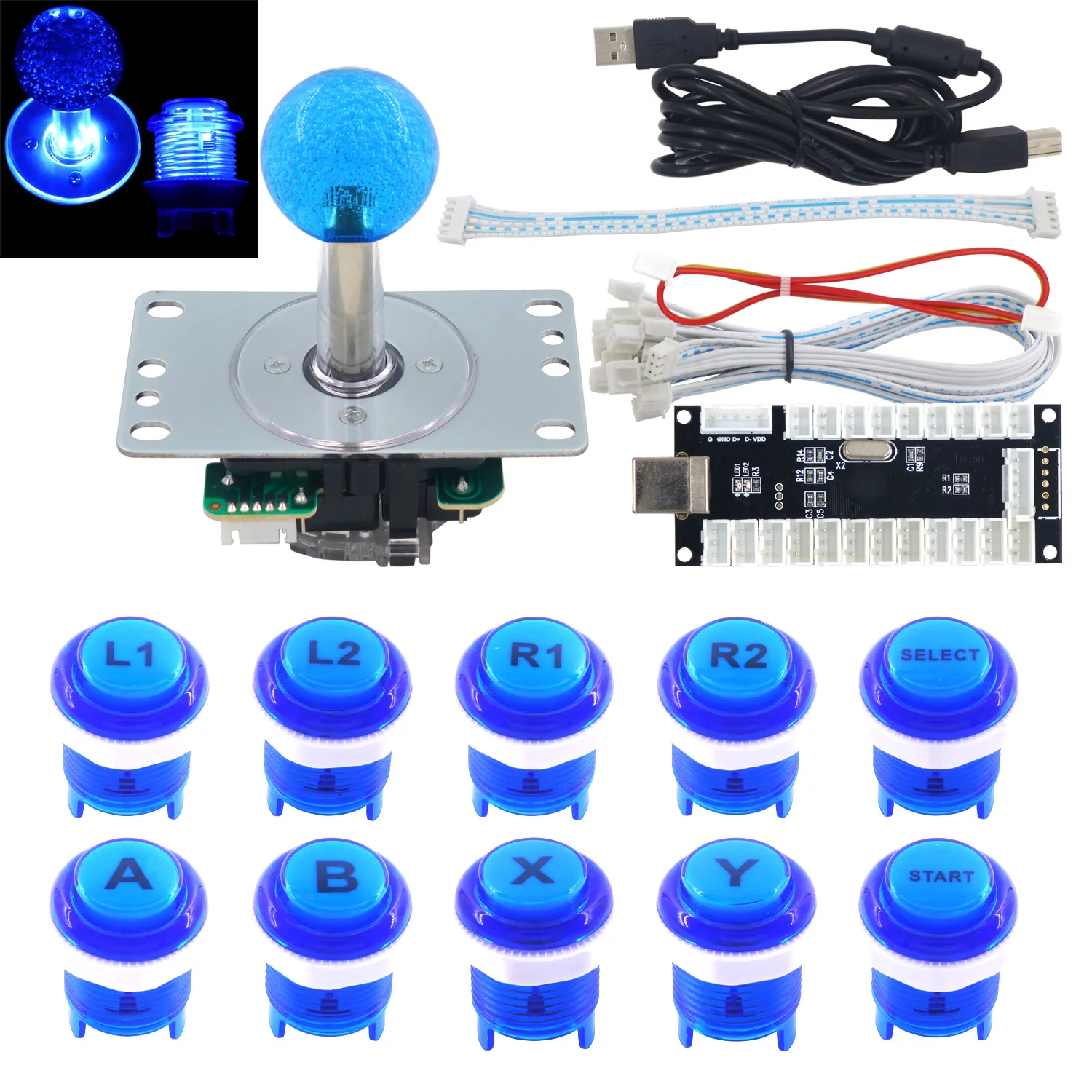 SJ @ JX аркадная игра светодиодный DIY Kit контроллер Cherry MX микропереключатель кнопка