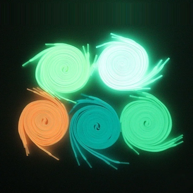 Плоские шнурки Minch флуоресцентные светящиеся светильник ящиеся для обуви