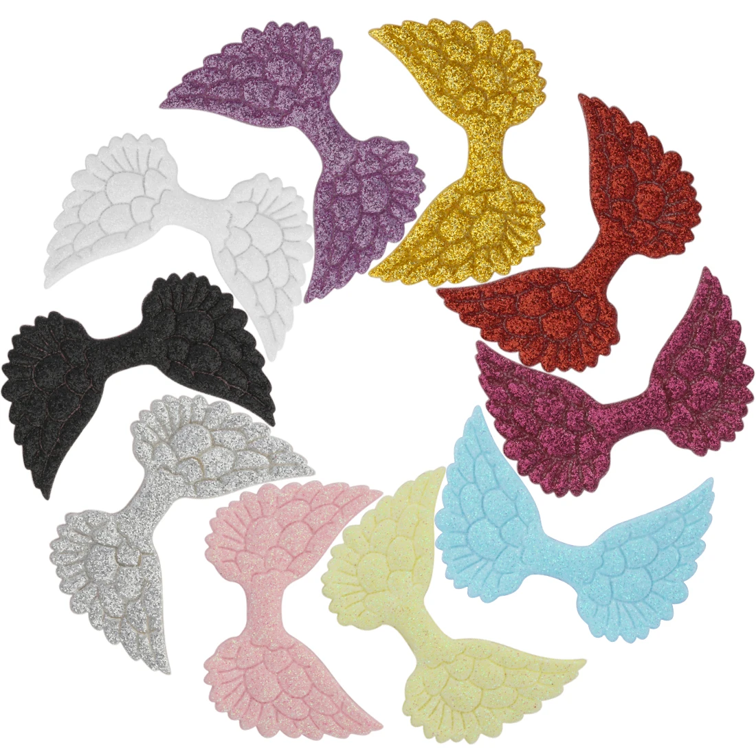 20 шт./лот сделай сам аксессуары для волос Крыло ангела блестящая форма заколки