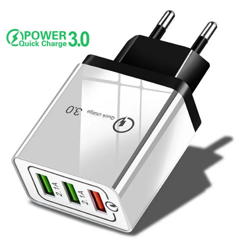 Новое быстрое зарядное устройство 3 0 QC USB портативное для iPhone Samsung Xiaomi Huawei