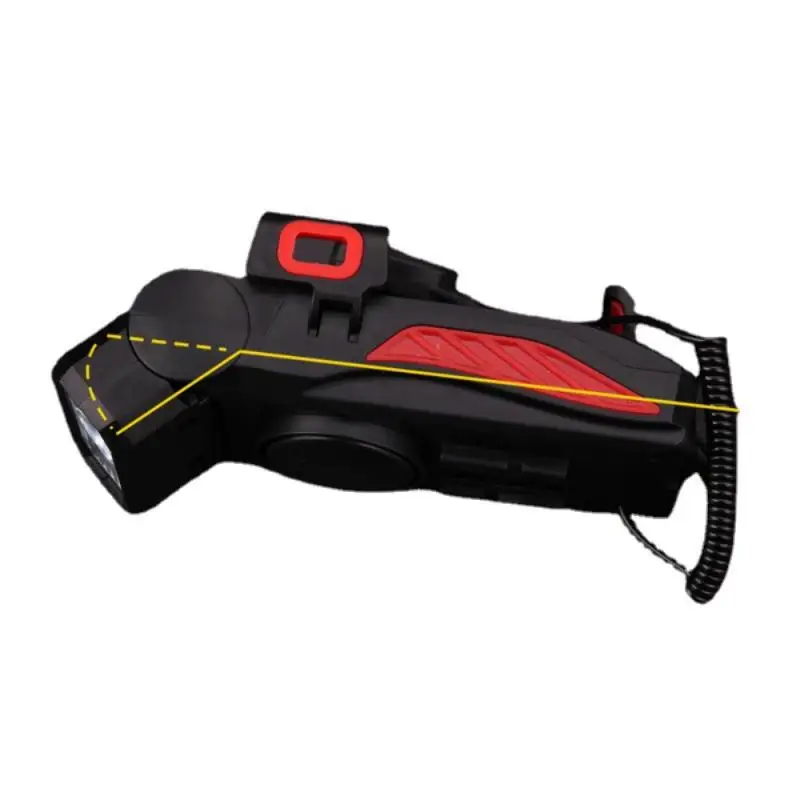 

bicycle front light horn light USB rechargeable highlighting four in one horn front light mobile phone holder bike light