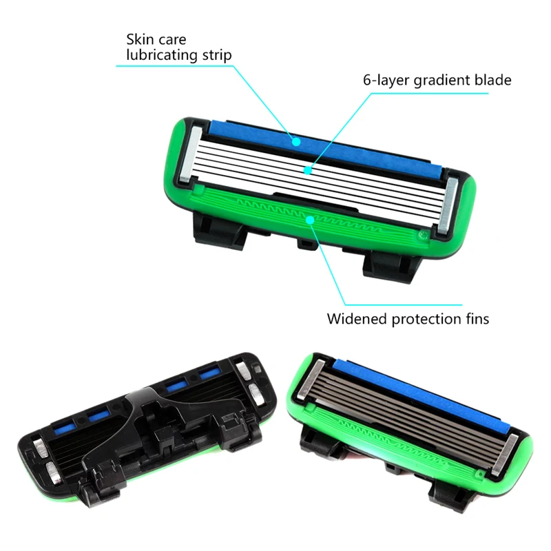 Высокое качество Оригинальные Dorco Pace 6 Ручная Мужская сменные лезвия для бритвы