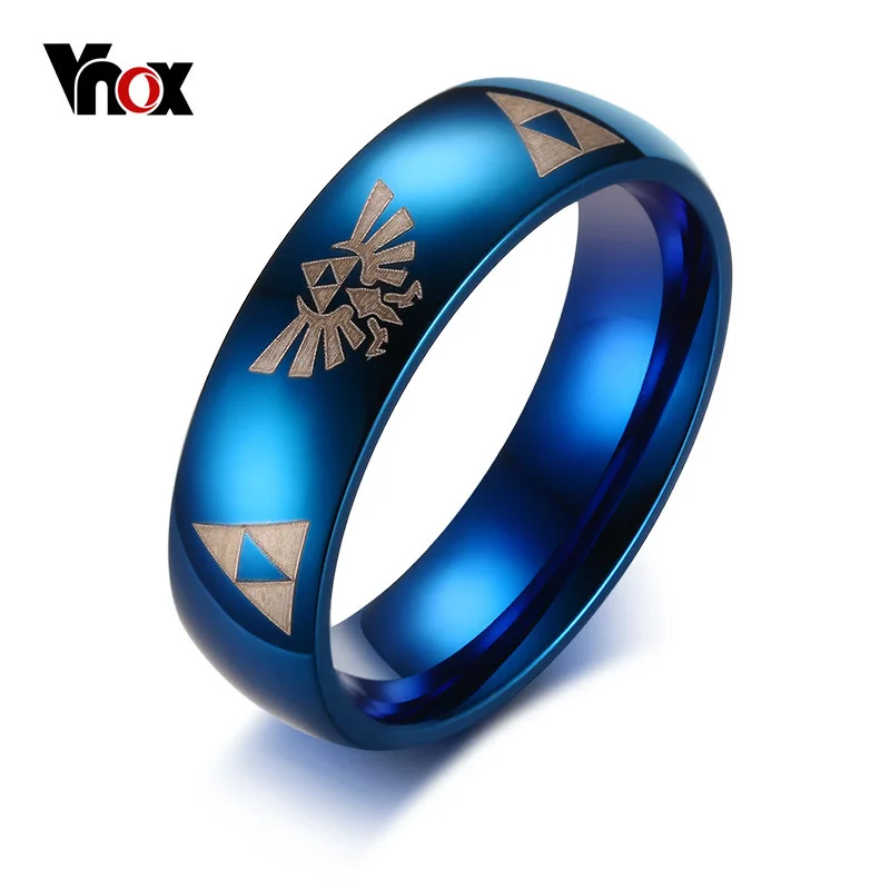 Мужское кольцо из нержавеющей стали с геометрическим рисунком|ring for|blue ringrings for men |