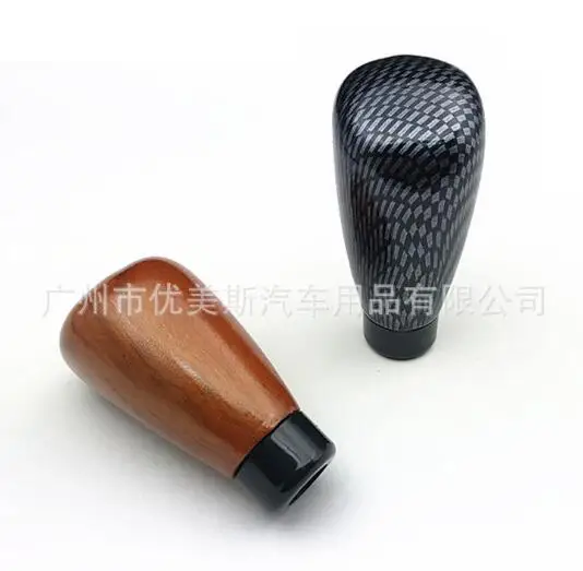 Universal Car Walnut Carbon Fiber Manual Gear Shift Knob Stick MT Gearstick Lever Shifter Fit For BMW Toyota Honda Mazda | Автомобили и