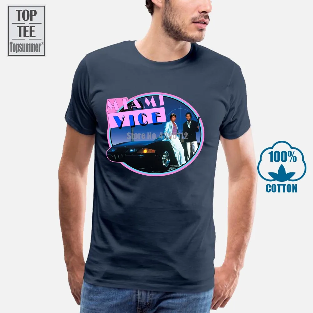 

Miami Vice T Shirt Vintage T-Shirt Cotton Men Hot Sale Short Sleeve T-Shirt Cotton Men T-Shirts Black T Shirt White Tshirt A0007