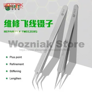 BST 0,10 мм 0,15 мм ультра-острый плюс Жесткий Пинцет микроскоп телефон ремонт отпечатков пальцев Fly Line точность приспособление