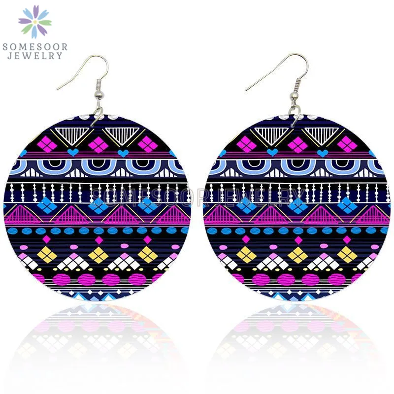 SOMESOOR богемные цветочные печатные Африканские Этнические деревянные висячие