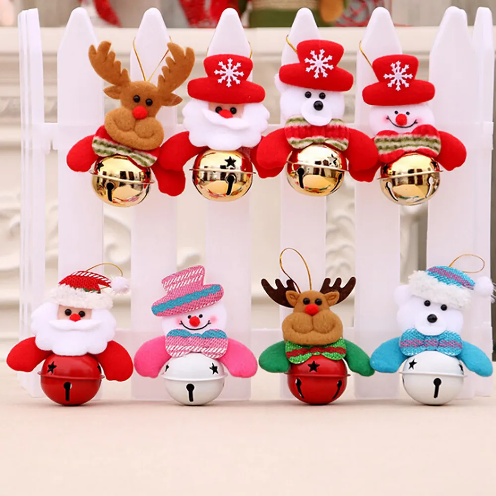 Рождественские кукольные колокольчики подвесные украшения для рождественской