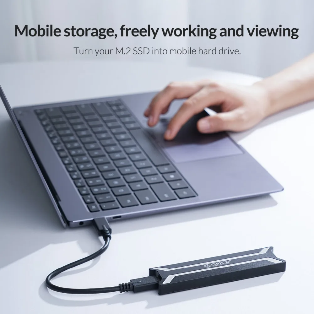 ORICO алюминиевый M.2 Накопитель SSD с протоколом NVME чехол USB C USB 3,1 10 Гбит/с Жесткий диск чехол поддержка UASP M.2 USB NVME корпус жесткий диск коробка
