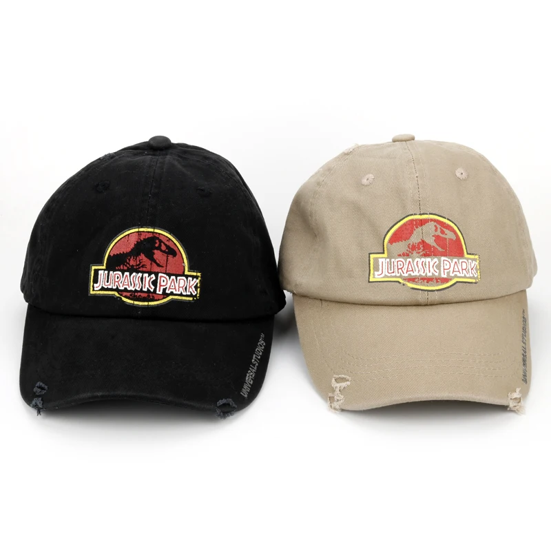 Jurassics Parks Jurassic World Baseball Cap Resizable Cotton Black Light Brown Hat For Women Men Gift | Аксессуары для одежды