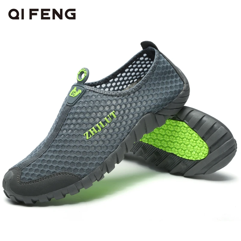 

Summer Outdoor Mesh Sports Shoes Women Breathable Trekking Shoes Resisting Sneakers Summer Couple Classical Running Shoes Men