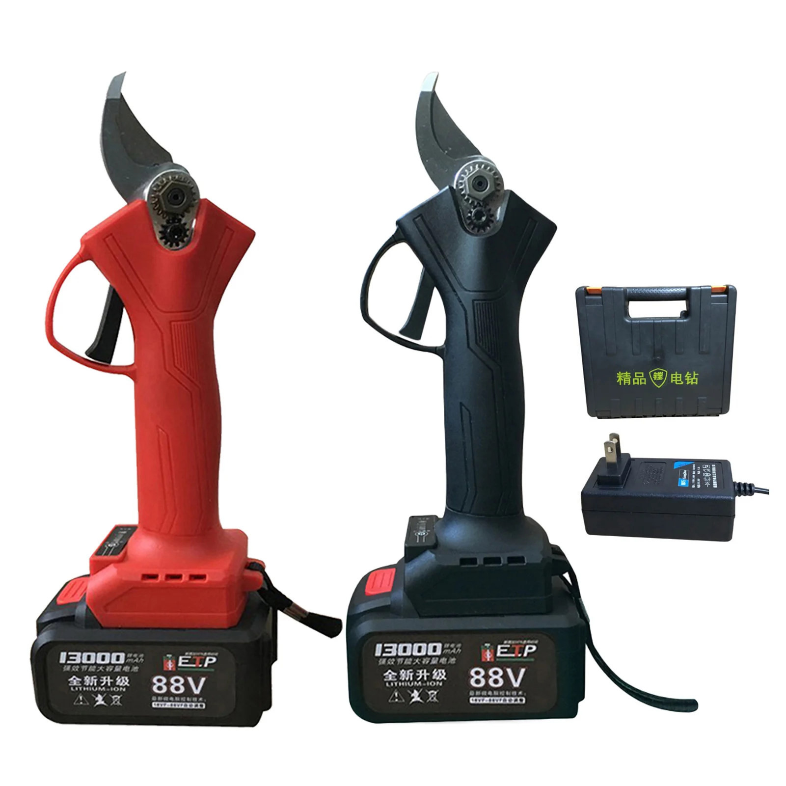

800W Electric Pruning Shears Tree Branch Pruner with 2PCS Lithium Battery