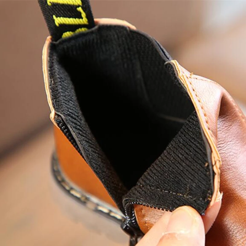 Детские зимние ботинки осень зима хлопковая обувь для мальчиков и девочек