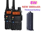 Walkie talkies 2 шт. мощный Дальний радиосвязь comunicador 30 км baofeng uv 5r 8 Вт vhf uhf радио ham передатчик двухстороннее радио cb