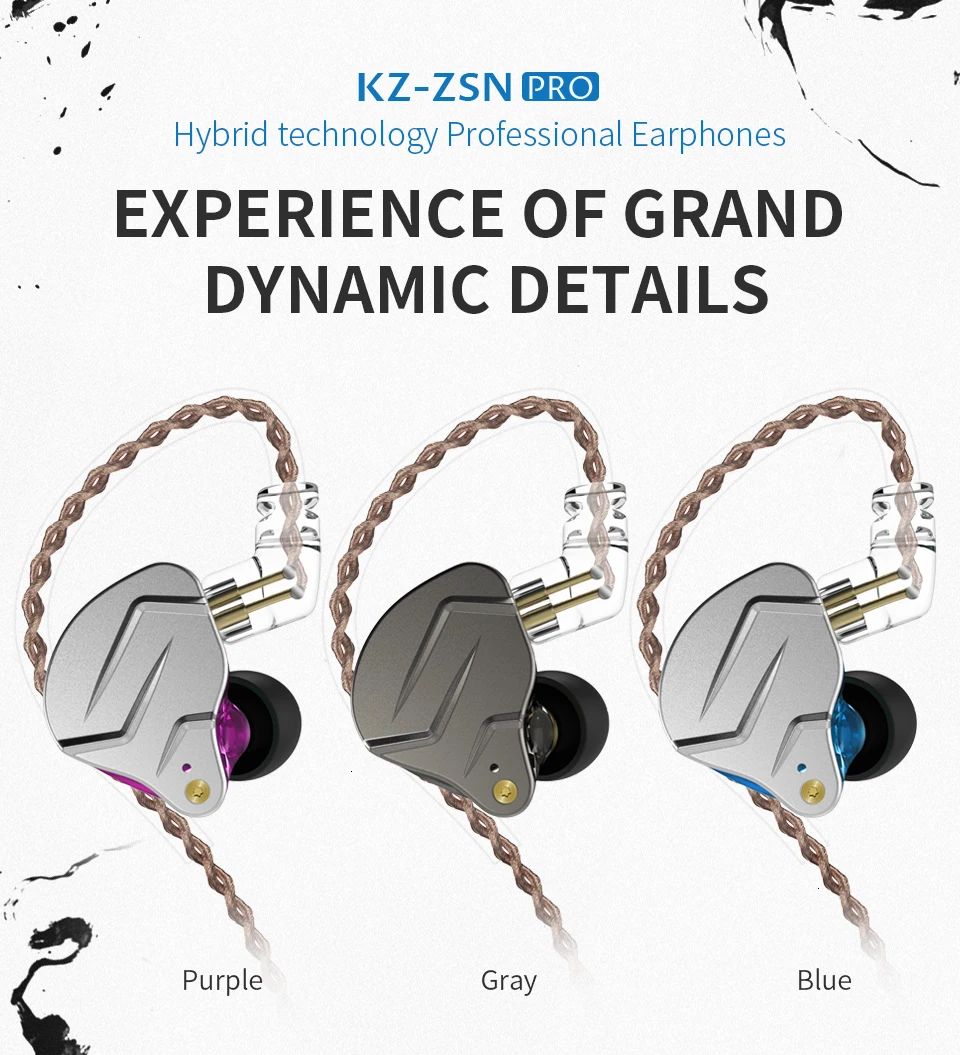 Новинка KZ ZSN PRO Наушники вкладыши 1BA+ DD гибридная гарнитура HIFI бас шумоподавление наушники для ZST ZS10 AS10 ZSN C10 C16 V80