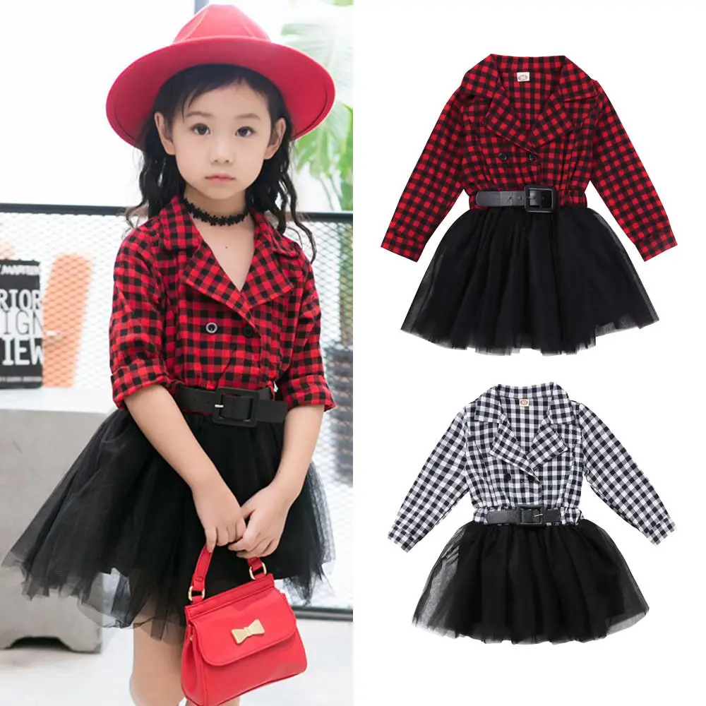 Рождественская Подарочная одежда платье для девочек милое принцессы маленьких