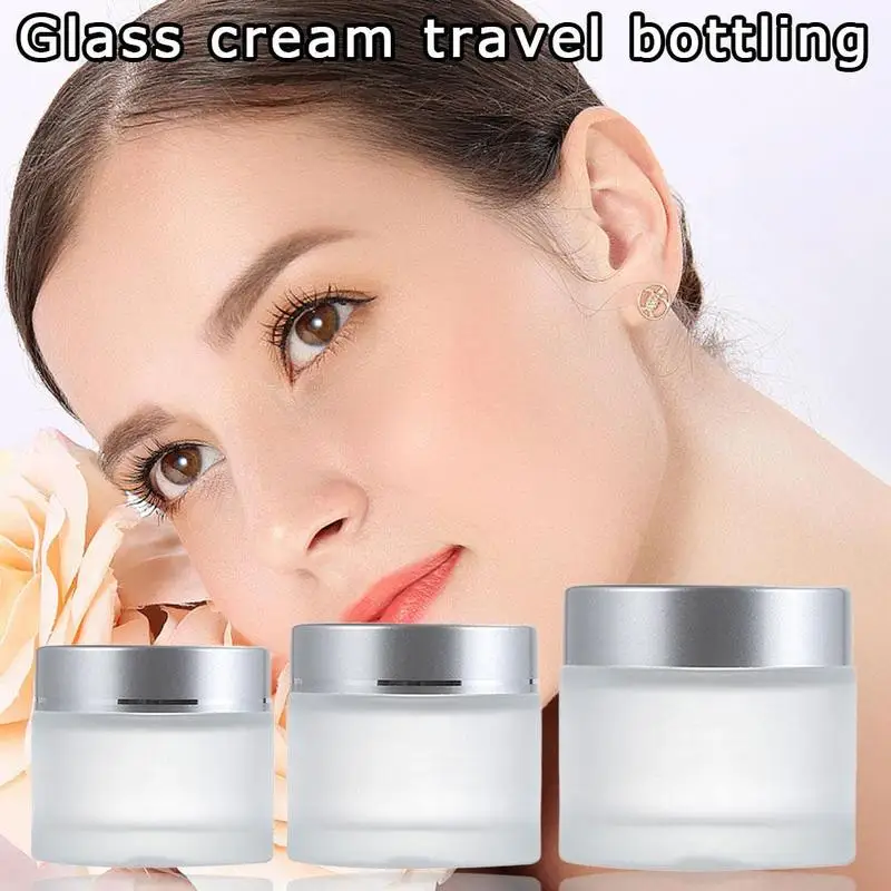 1 шт. Портативный матовый Стекло многоразового бутылочка для мази пустые