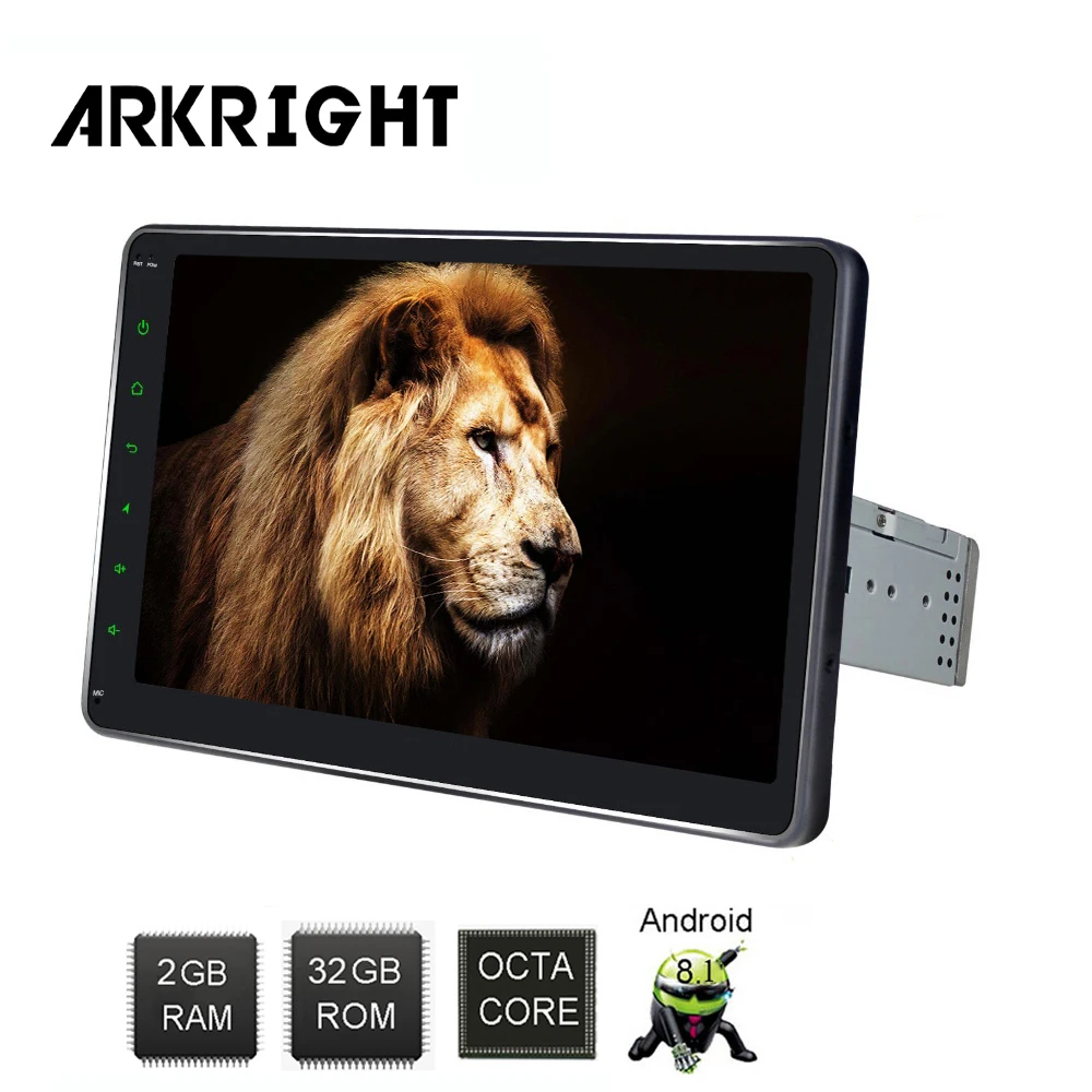 ARKRIGHT 2 + 32 ГБ 10 1 '✝in Android автомобильное радио Восьмиядерный Универсальный