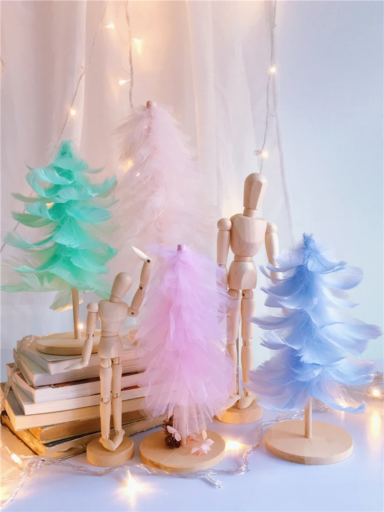 Перо Рождественская елка девочка сердце рождественский подарок декор Тиффани