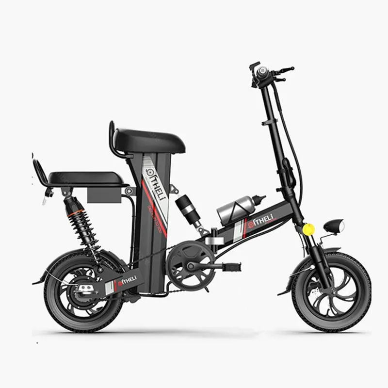 Складной электрический мини велосипед 12 дюймов 2 колеса 350 Вт 48 В 60