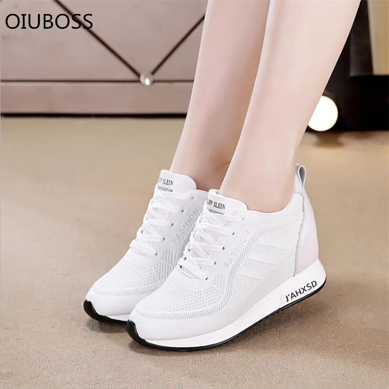 Женские кроссовки на танкетке AGUTZM весенние дышащие из сетчатого материала