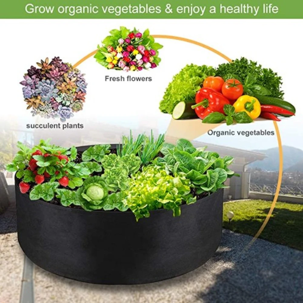 

Growing Bags for Household Plants , Gardening Pots, Elevated Plant Beds, for Planting Flowers and Vegetables