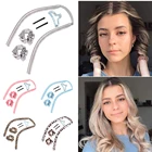 Щипцы для завивки волос без тепла, для длинных волос, повязка на голову, с завязками и зажимами, мягкий набор для укладки волос без стального кольца