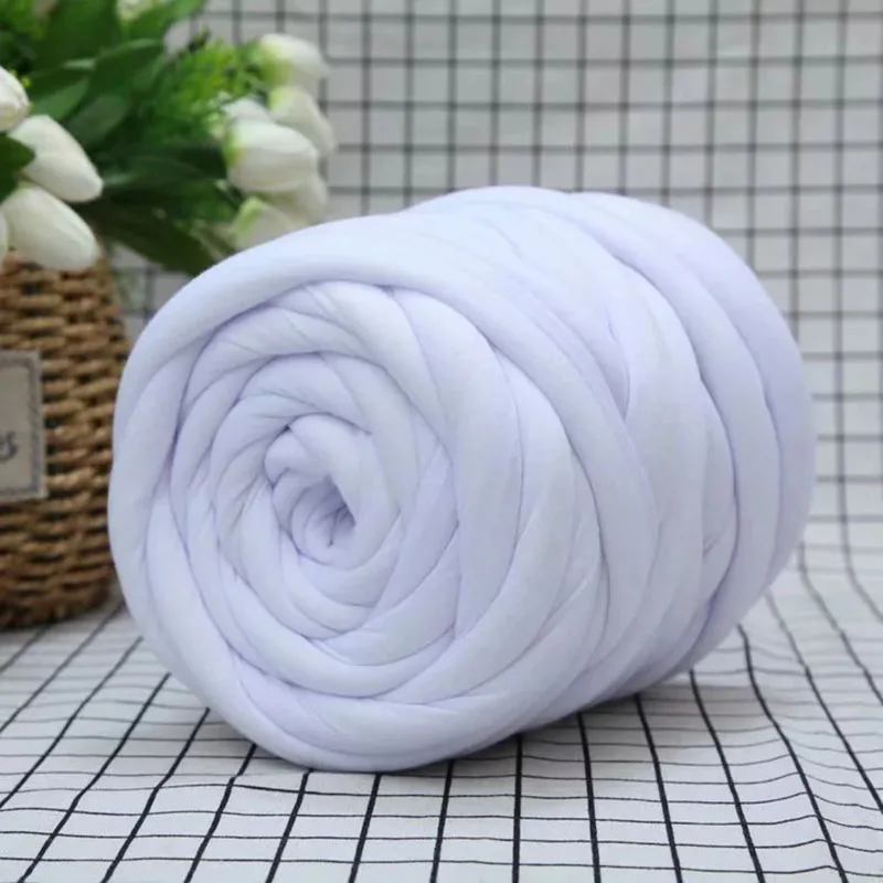 500 г очень толстая крупная пряжа хлопчатобумажная трубчатая мериносовая шерсть