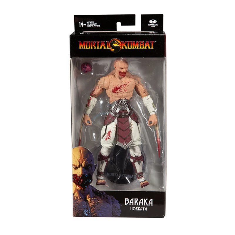 Оригинальная Мерцающая фигурка Kombat 7 дюймов Барака кровавая Horkata кожаная