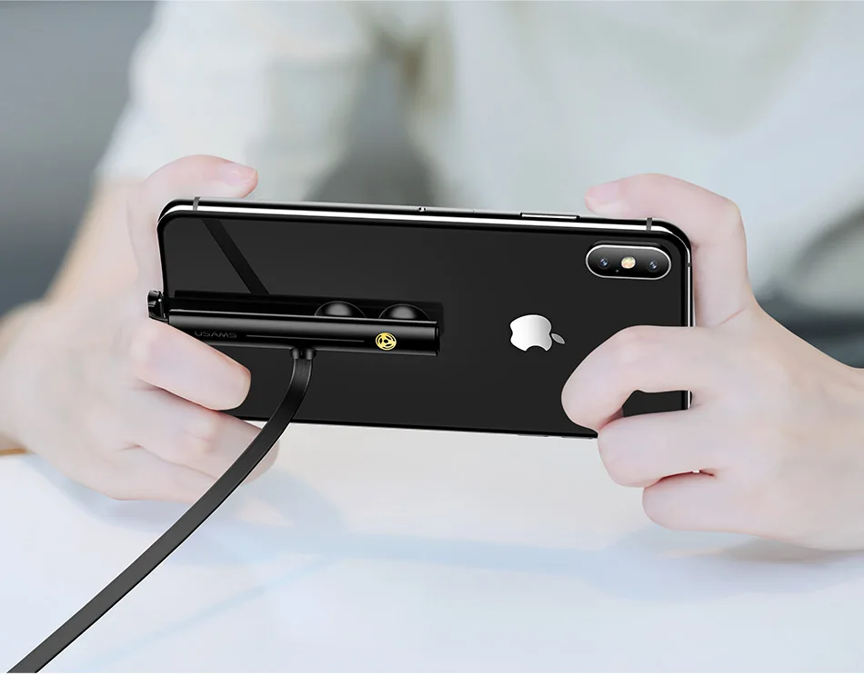 USAMS USB кабель для iPhone X 8 7 6 Micro type C кабель игровой Кабель Micro-USB провод присоски USB кабель для Xiami 9 samsung S9 S8