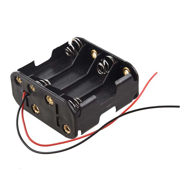 8 шт. Aa клетки Батарея (12v) Клип держатель коробка чехол черного цвета |